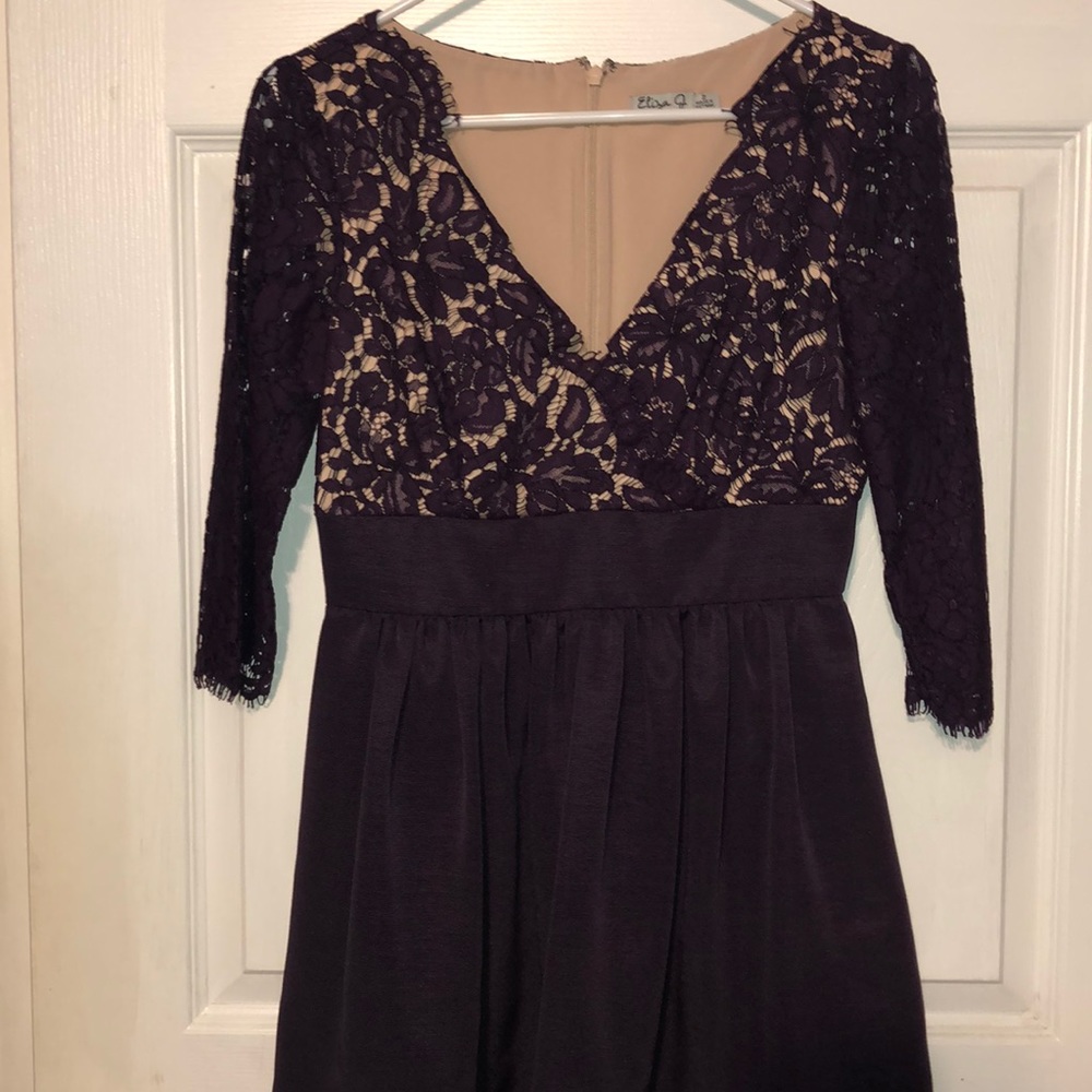 Eliza j  burgundy  cocktail dress